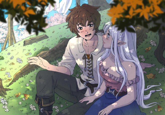 Chest-up Comic Page Colored